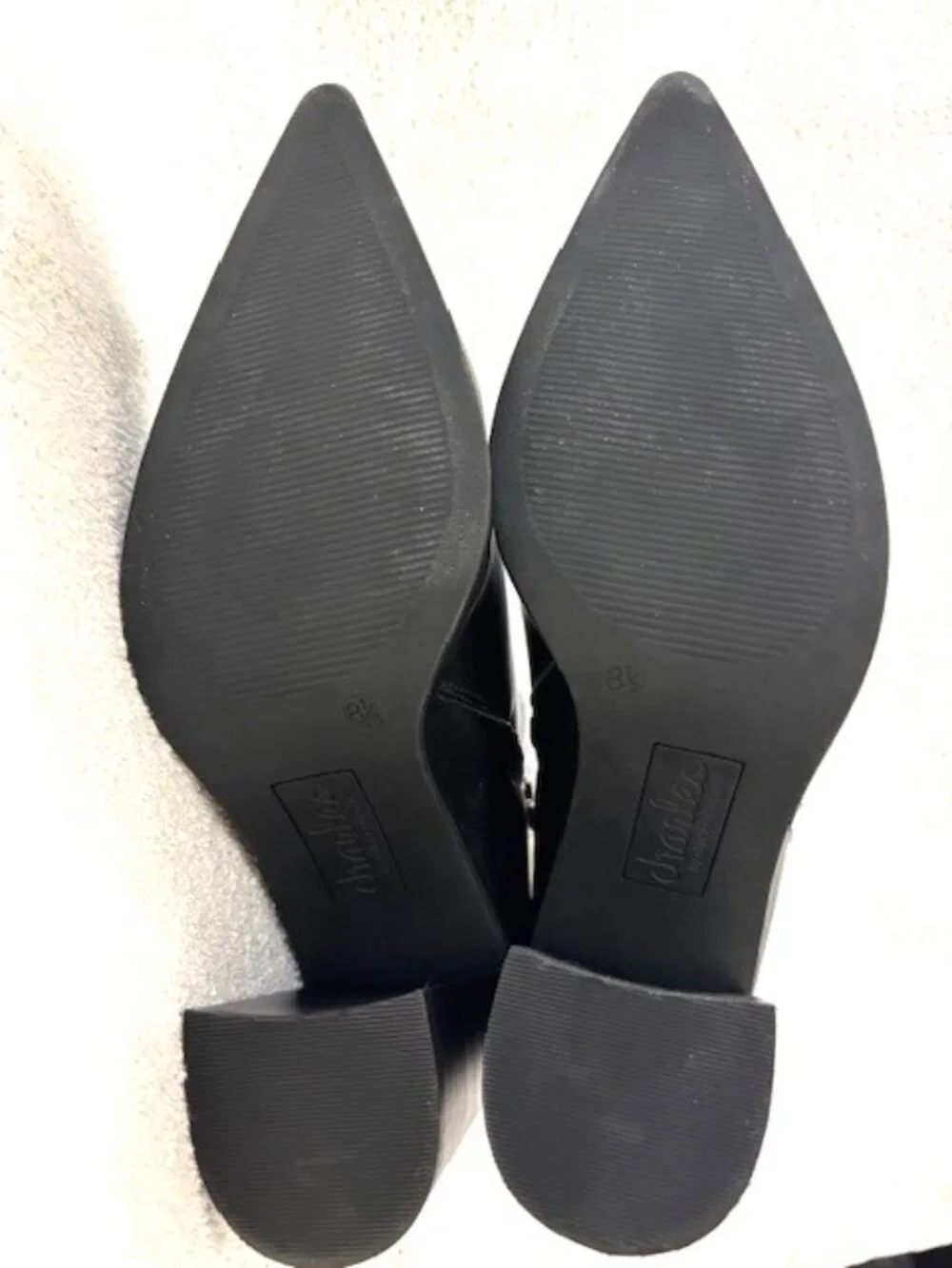 Charles David Dolores black block heeled booties NWOT Women's Size 8-1/2